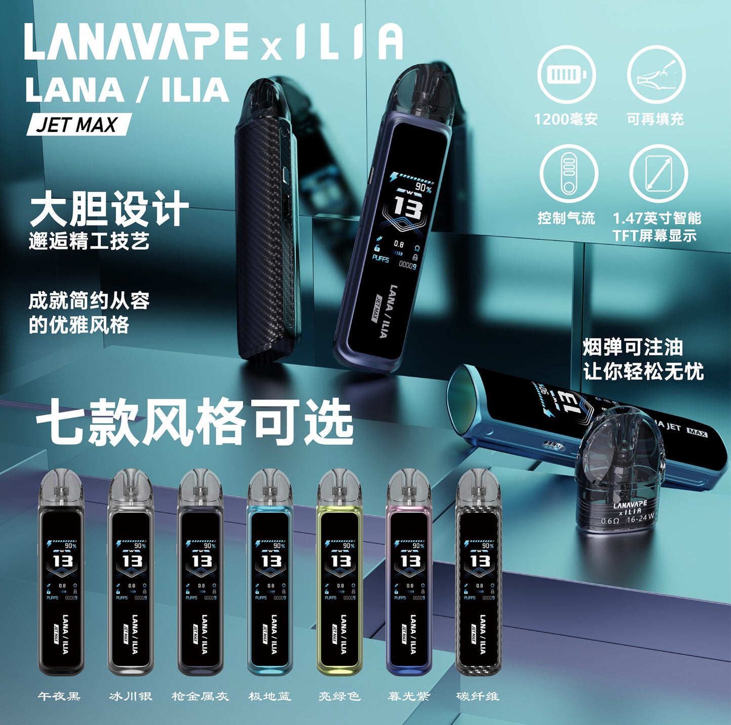 LANA-ILIA聯名注油主機/LANA·ILIA聯名專用空倉(一盒/3顆)