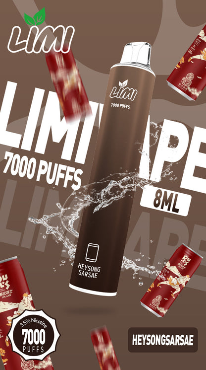 台灣現貨-Limi7000口拋棄式/電子煙  煙油容量更高 口味更優化