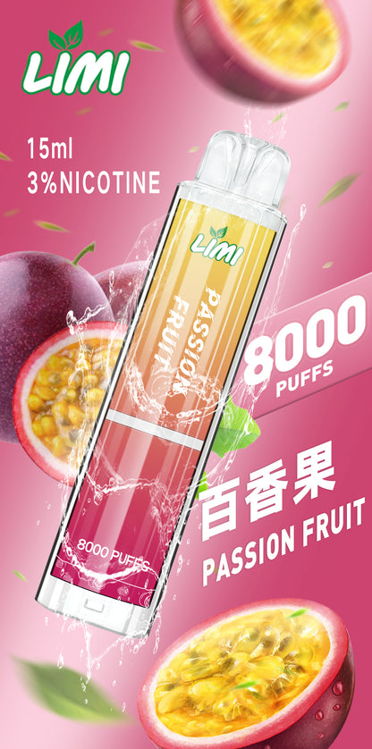 LIMI 發光拋棄式8000口 LIMI一次性電子煙 — 點亮生活中的每一刻 壹灣現貨