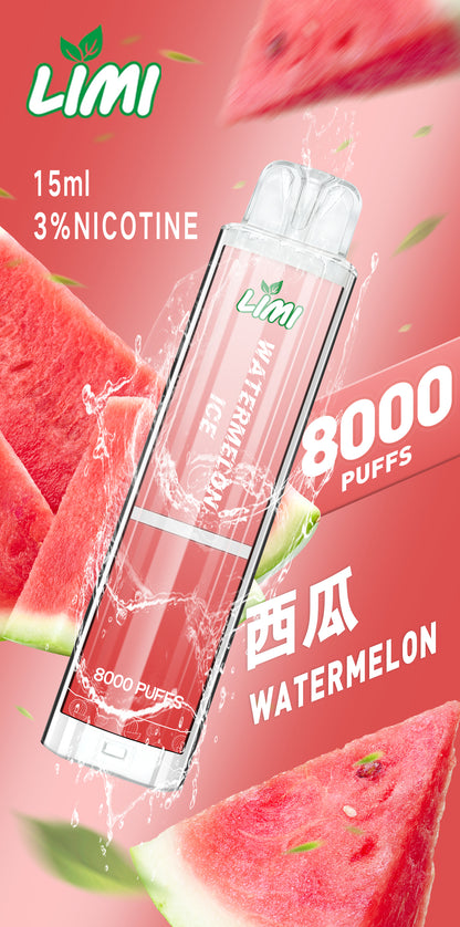 LIMI 發光拋棄式8000口 LIMI一次性電子煙 — 點亮生活中的每一刻 壹灣現貨