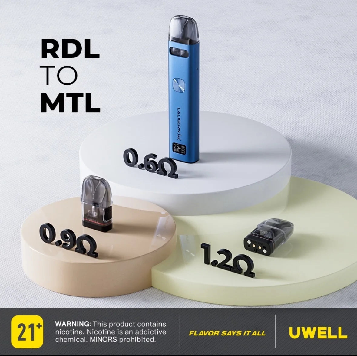 正版 Uwell Caliburn G3 Vape Kit 咖哩棒G3主機套裝/G3空油倉（4入組）